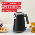 Tefal Collection KI6668 - Waterkoker - 1,7L - Stijlvol Retro Design - 1-kopsindicator - Automatische Uitschakeling - 2400W - Zwart