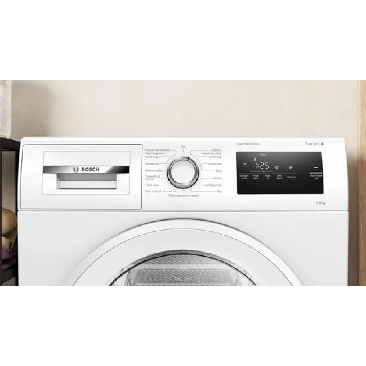 warmtepompdroger, 8 kg, 63 db(b), 842x598x613 mm