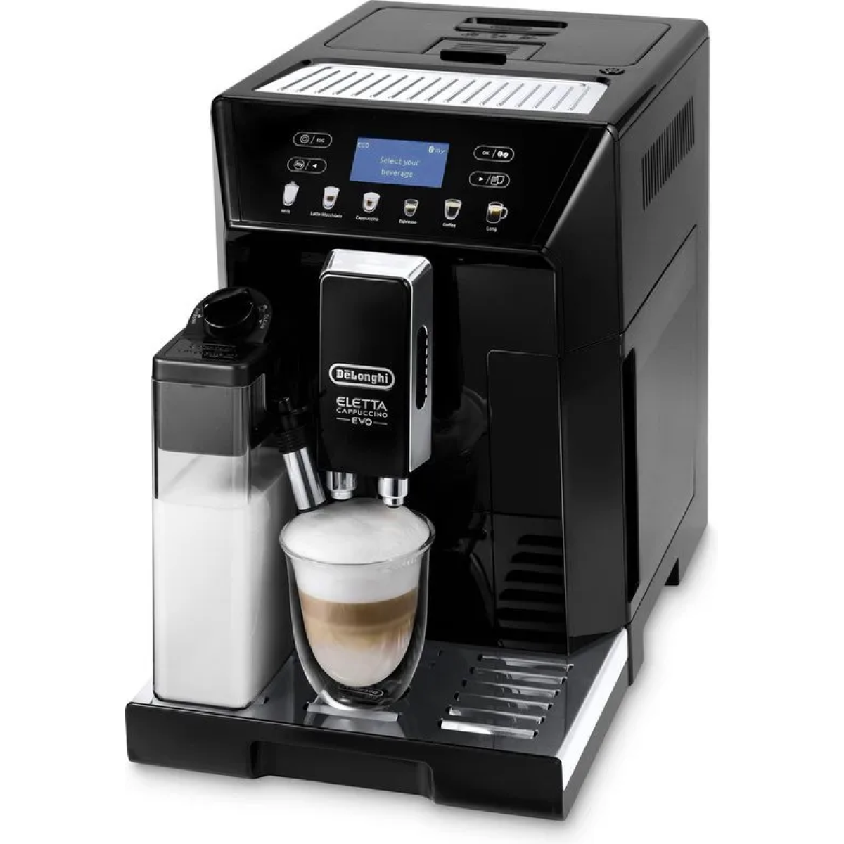 delonghi ecam46.860.b - volautomatische espressomachine - zwart