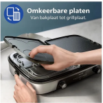 PHILIPS HD6222/90 Grillplaat Zwart