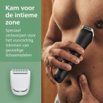 Philips Series 3000 Multigroom - Baardtrimmer - 9 in 1 - Neushaartrimmer - Intimate trimmer - Face&Hair&Body - Opbergzakje - Zwart - MG3945/15