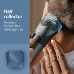 Philips Series 7000 Baardtrimmer mannen - 4 Trimkammen - Dockingstation- Waterproof - Haaropvangsysteem - Opbergetui - Snel laden - Zwart - BT7665/15