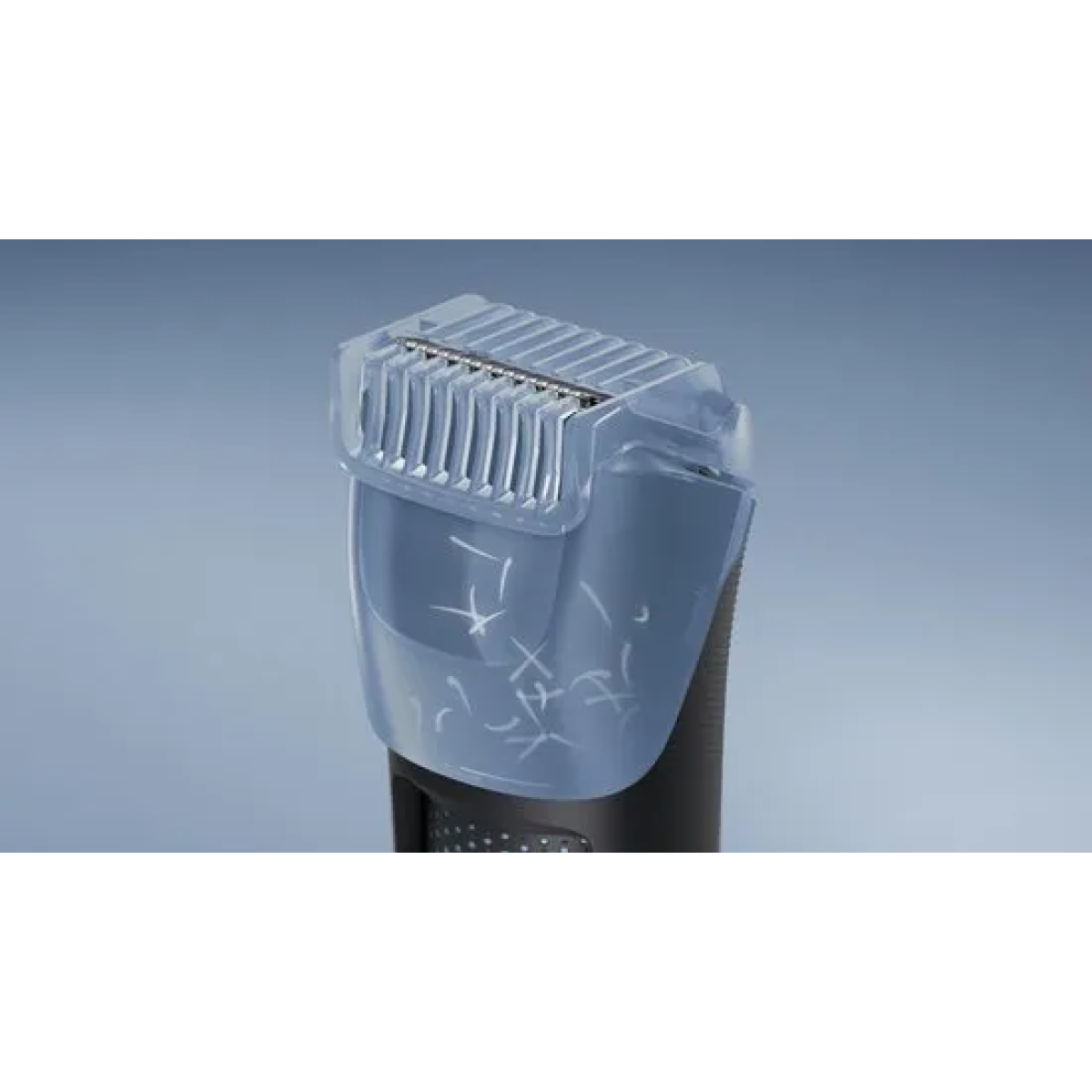 philips series 7000 baardtrimmer mannen - 4 trimkammen - dockingstation- waterproof - haaropvangsysteem - opbergetui - snel laden - zwart - bt7665/15