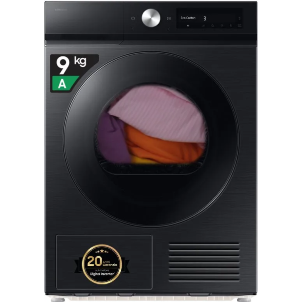 SAMSUNG DV90DB7845GBU3 Warmtepompdroger 9 kg AI Glazen deur A