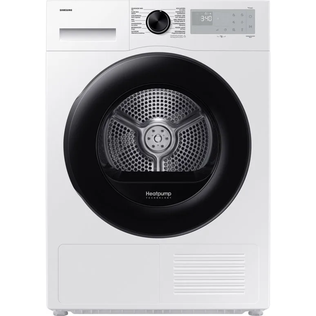 samsung dv9udg52a0ahen wasdroger - warmtepompdroger - 9kg - wit - nl/fr