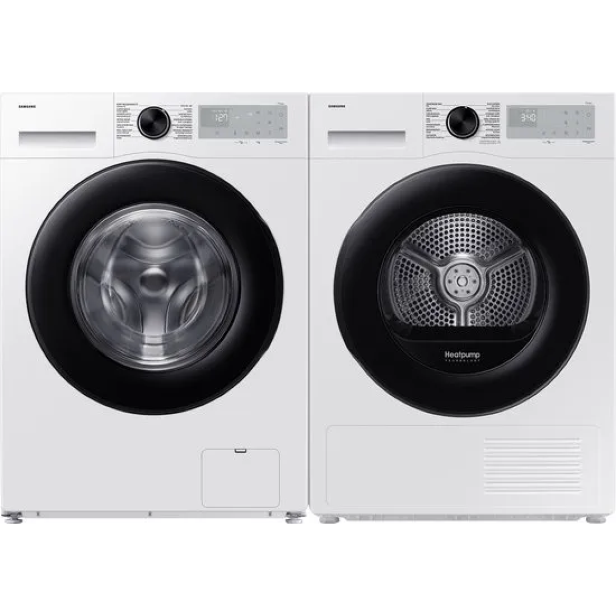 samsung dv9udg52a0ahen wasdroger - warmtepompdroger - 9kg - wit - nl/fr