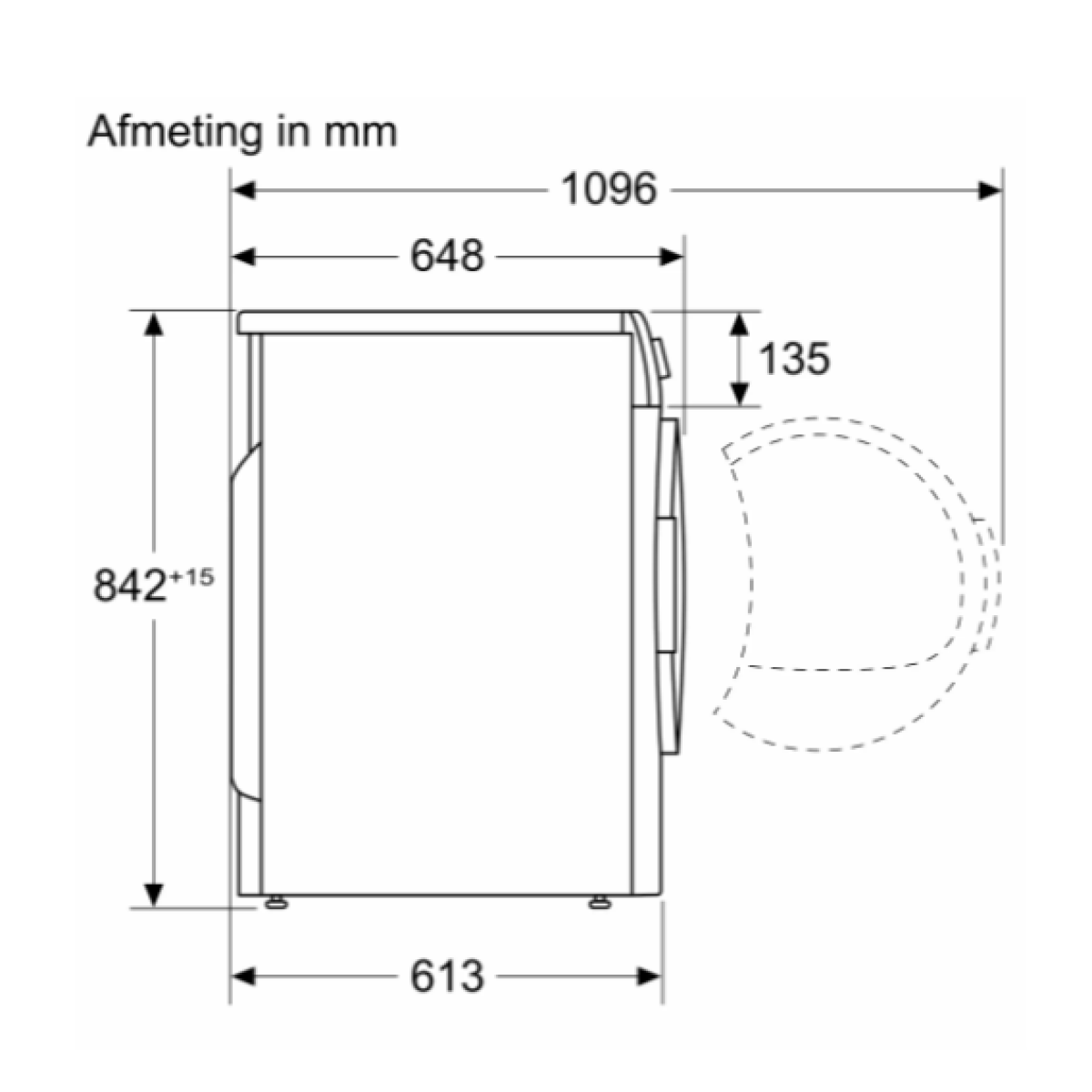 bosch wqg233dlfg warmtepompdroger serie 6 autodry 8kg - afbeelding 2