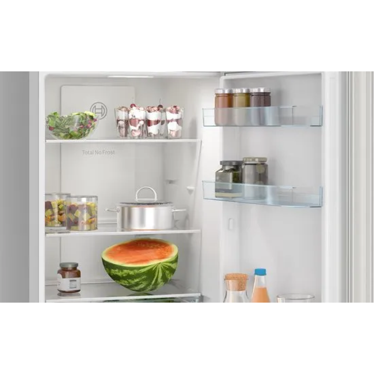 bosch kgn33nsdb - serie 2 - koelkast -koel-vriescombinatie - 175.4 x 61.4 cm - total no frost - nooit meer ontdooien - zilver- led verlichting - energielabel d