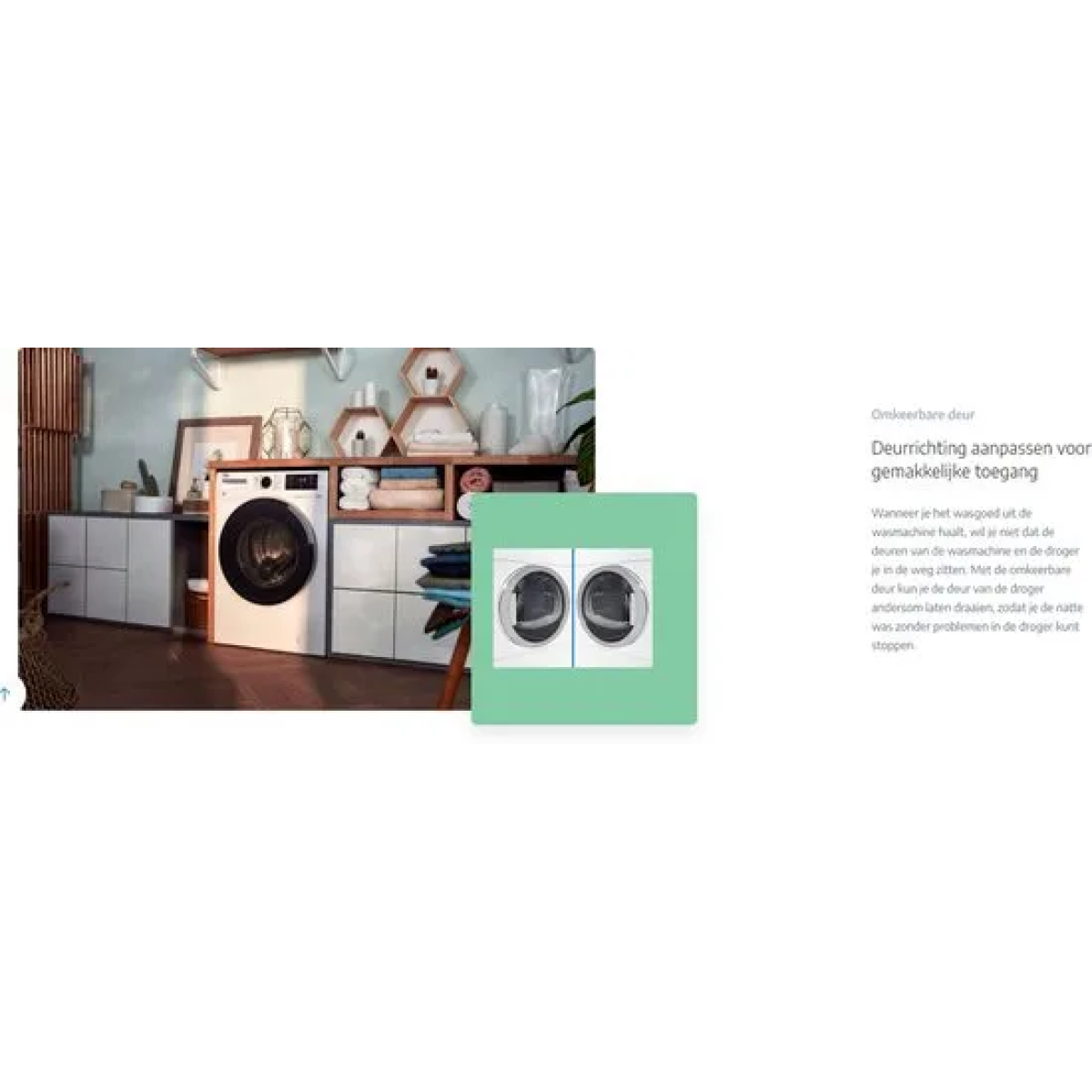 beko bm3t3824w - steamcure™ - warmtepompdroger - 8 kg