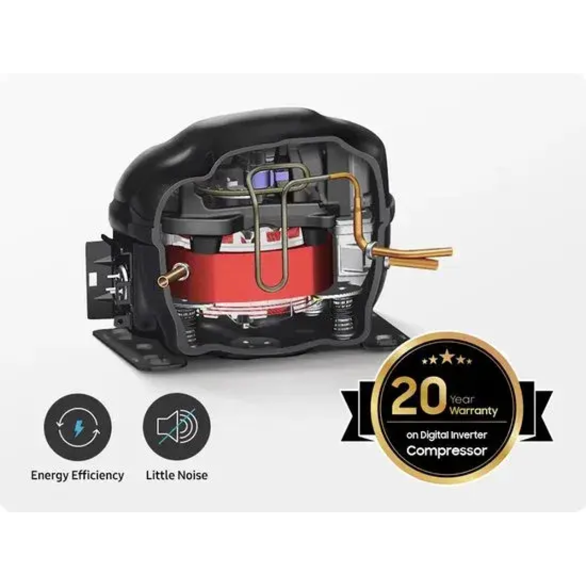 samsung bespoke rb38c7b5ab1-ef - koel-vriescombinatie - zwart - met wi-fi
