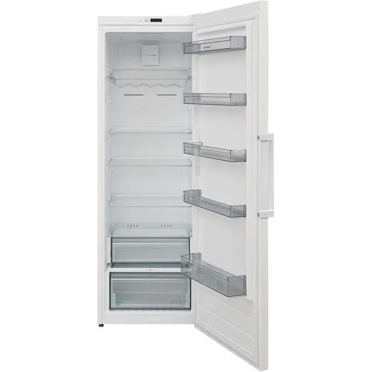 sharp sjlc11cmxwdeu - kastmodel koelkast - no frost - 389 liter - energie label d - wit