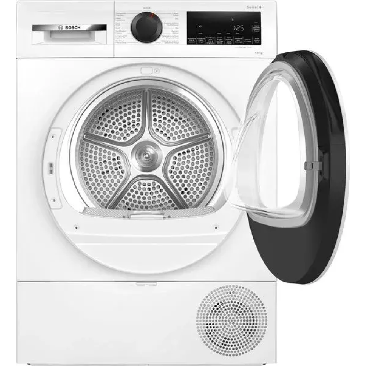 bosch wqg1320mfg serie 6, droogkast met warmtepomp, 8 kg