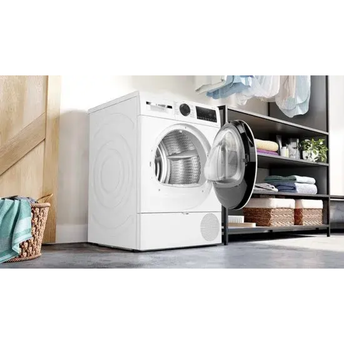 bosch wqg1320mfg serie 6, droogkast met warmtepomp, 8 kg