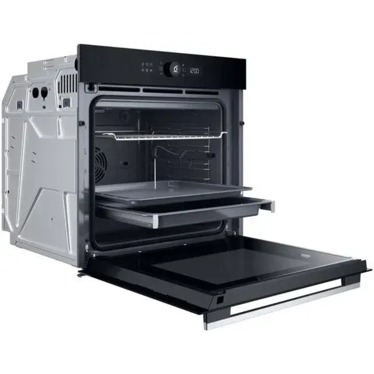 whirlpool woi5s8ppm1sxa oven 73 l zwart, roestvrijstaal