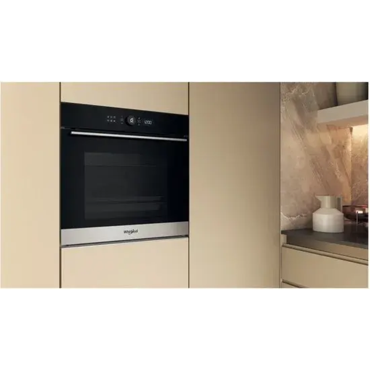 whirlpool woi5s8ppm1sxa oven 73 l zwart, roestvrijstaal