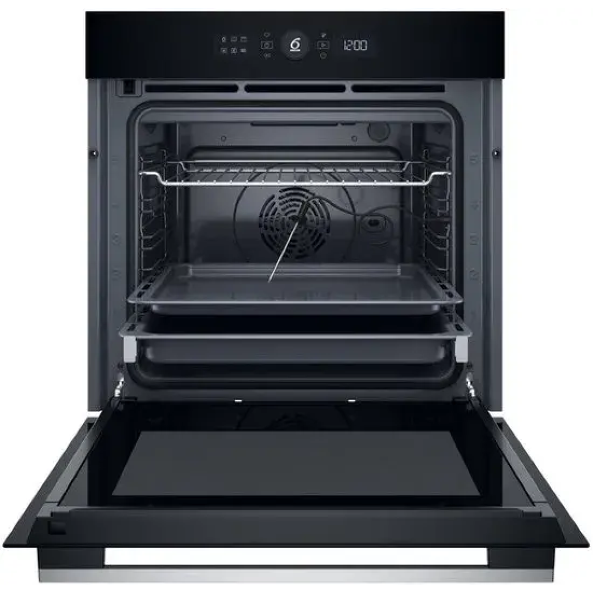 whirlpool woi5s8ppm1sxa oven 73 l zwart, roestvrijstaal