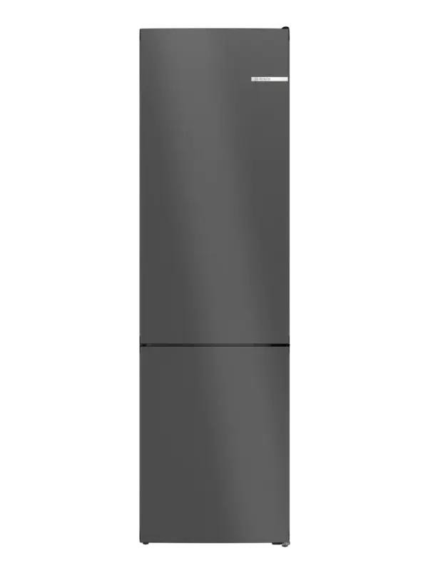 bosch serie 4 kgn39ocaf koel-vriescombinatie vrijstaand 363 l antraciet, roestvrijstaal