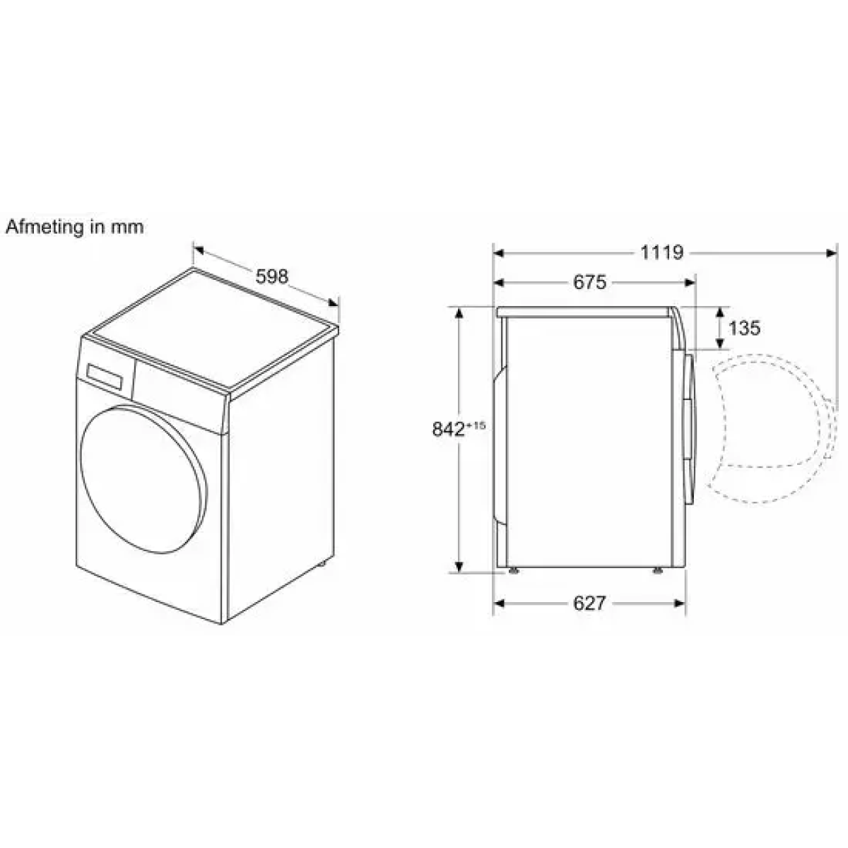 9 kg, 57 db, 79 kwh, 4:25 h, 220-240 v, 50 hz, 842x598x627 mm, 55 kg