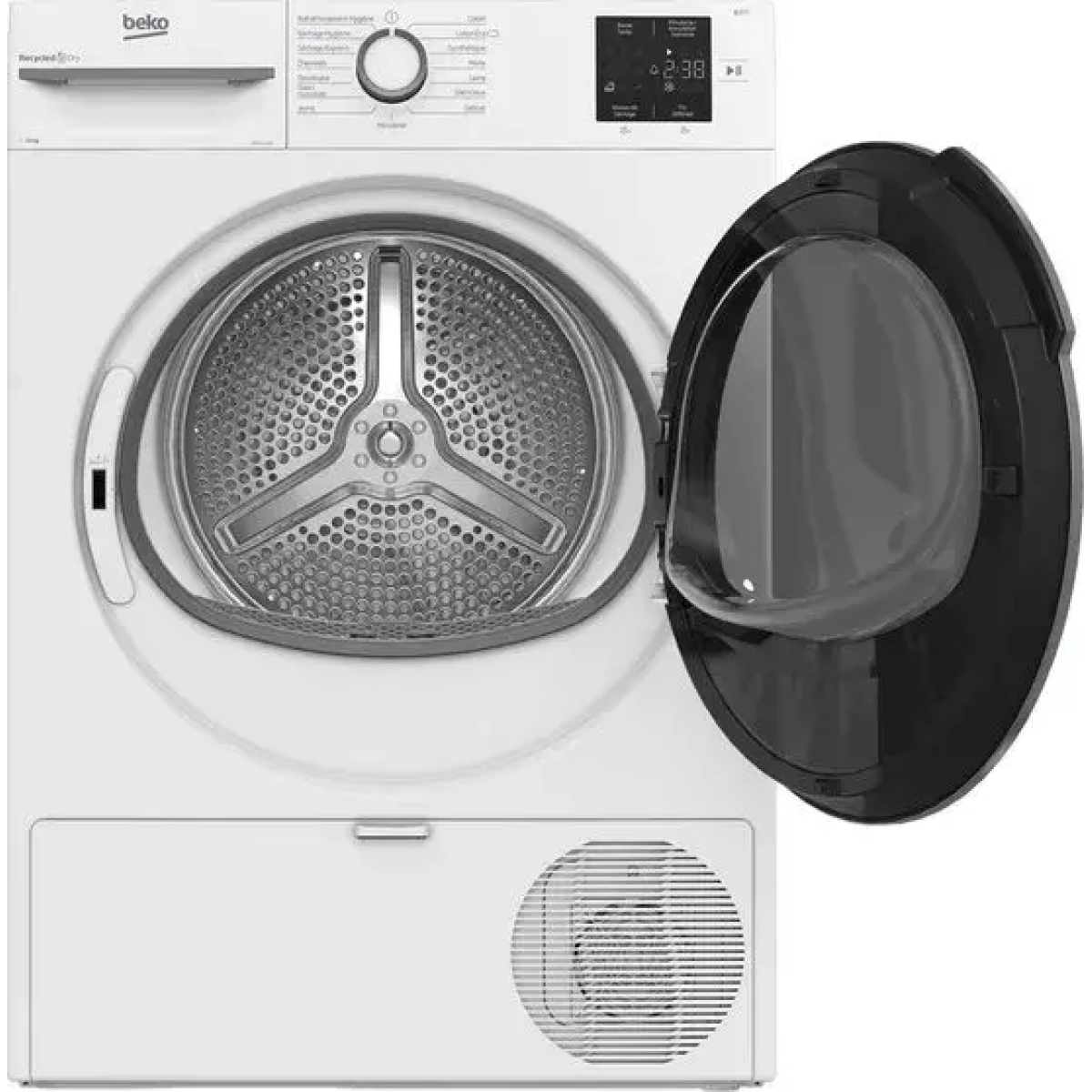 beko d0h11230 warmtepompdroger 12 kg franse display