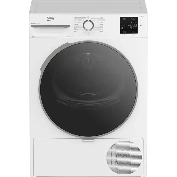 beko d0h11230 warmtepompdroger 12 kg franse display