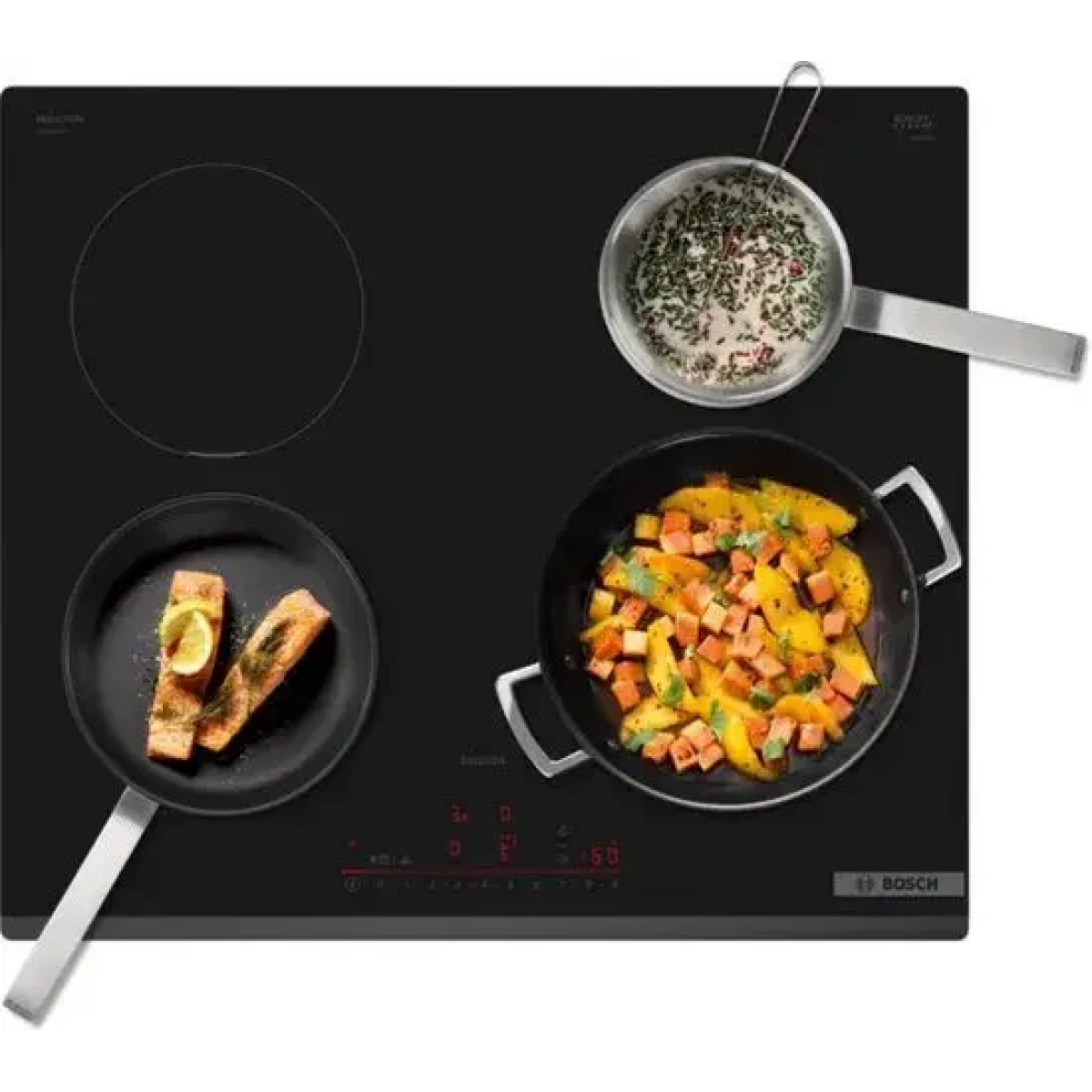 bosch pie631hc1m kookplaat zwart ingebouwd 60 cm inductiekookplaat zones 4 zone(s)