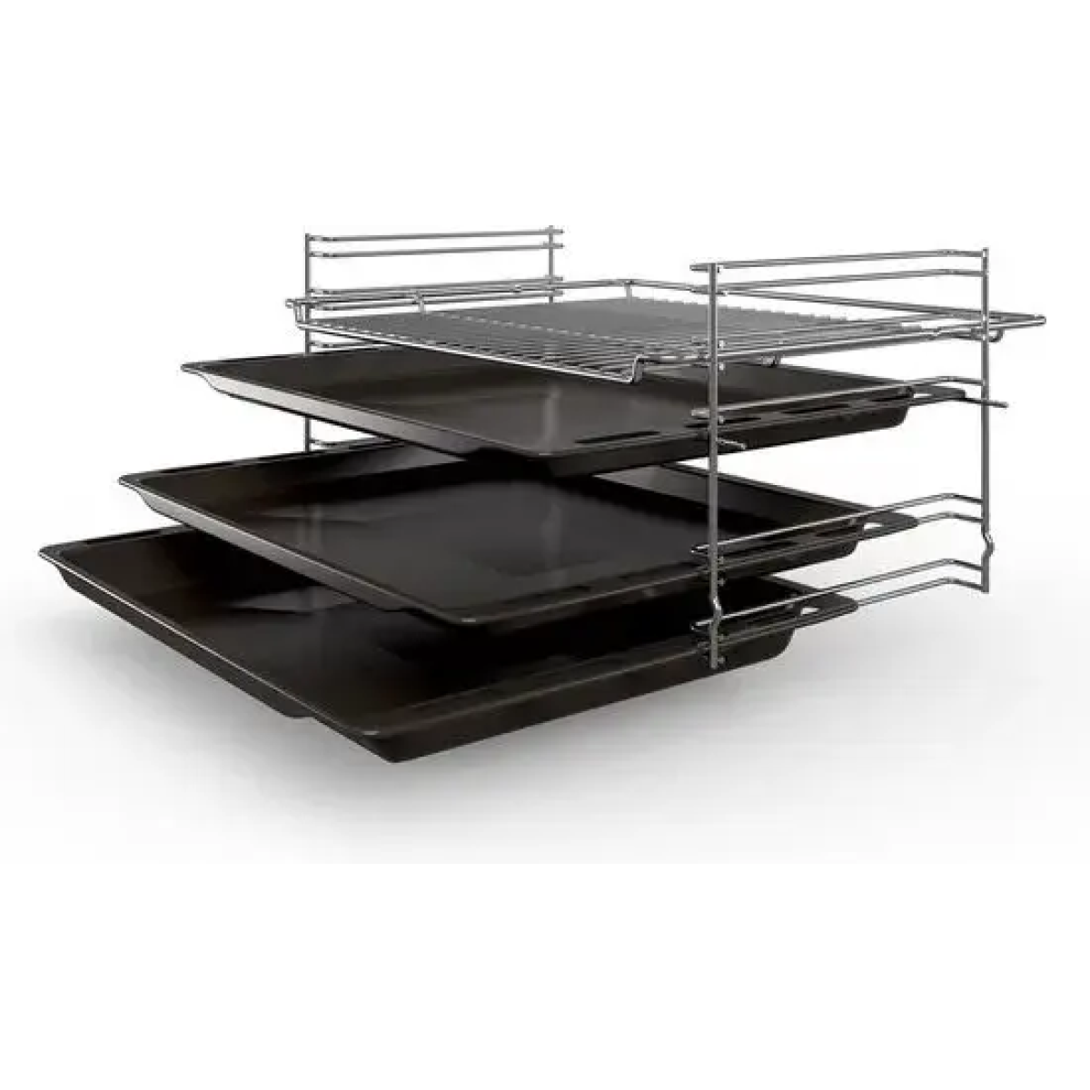 bosch serie 4 hkn31a020u, vrijstaand fornuis, wit, draaiknop, wit, boven voorzijde, metaal