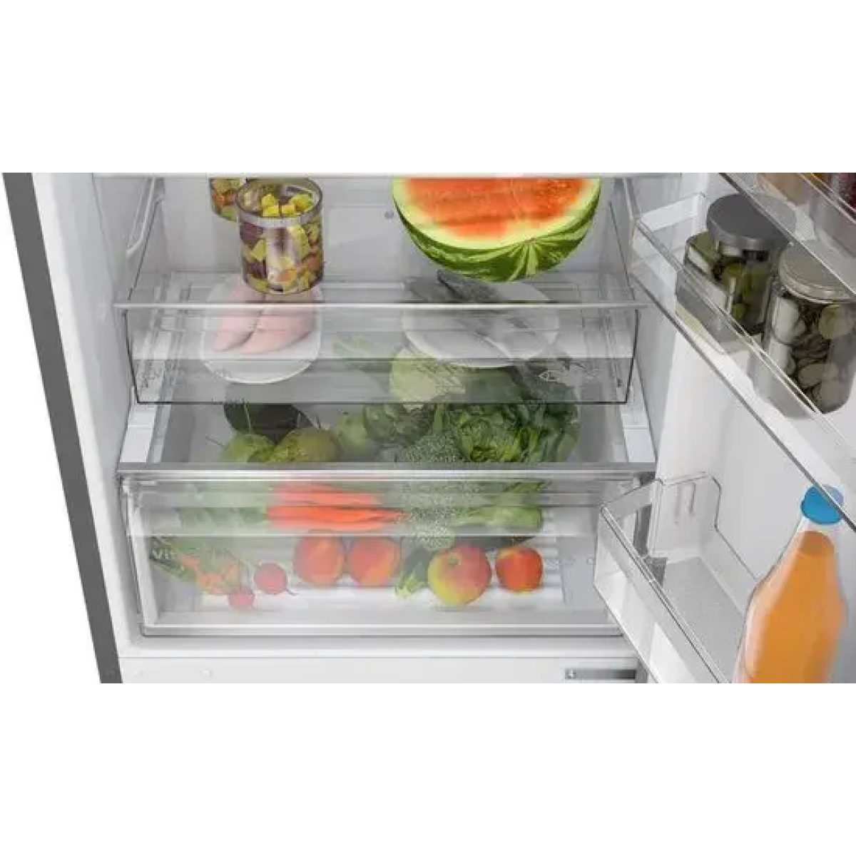 bosch serie 4 kgn49ocaf koel-vriescombinatie vrijstaand 440 l antraciet