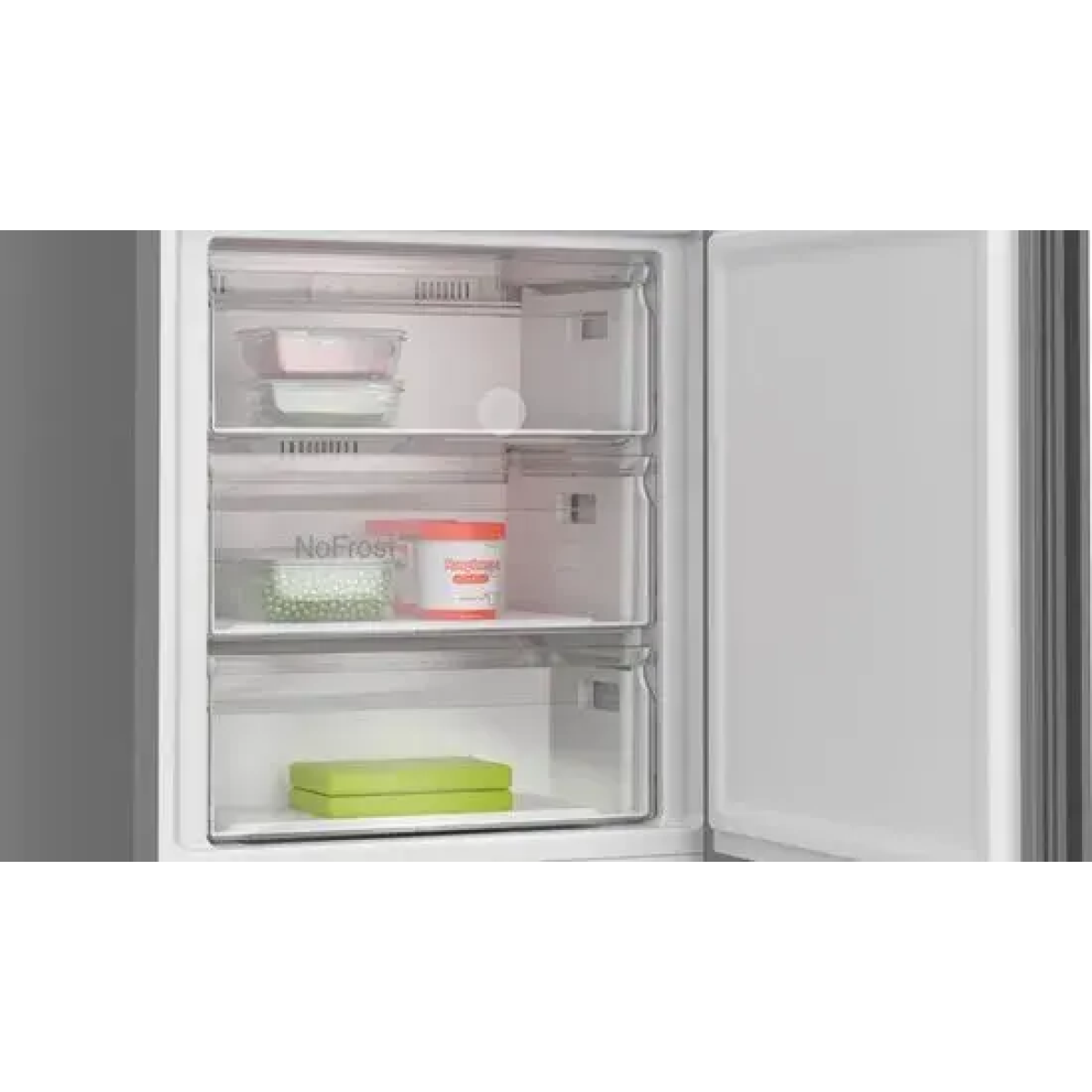 bosch serie 4 kgn49ocaf koel-vriescombinatie vrijstaand 440 l antraciet