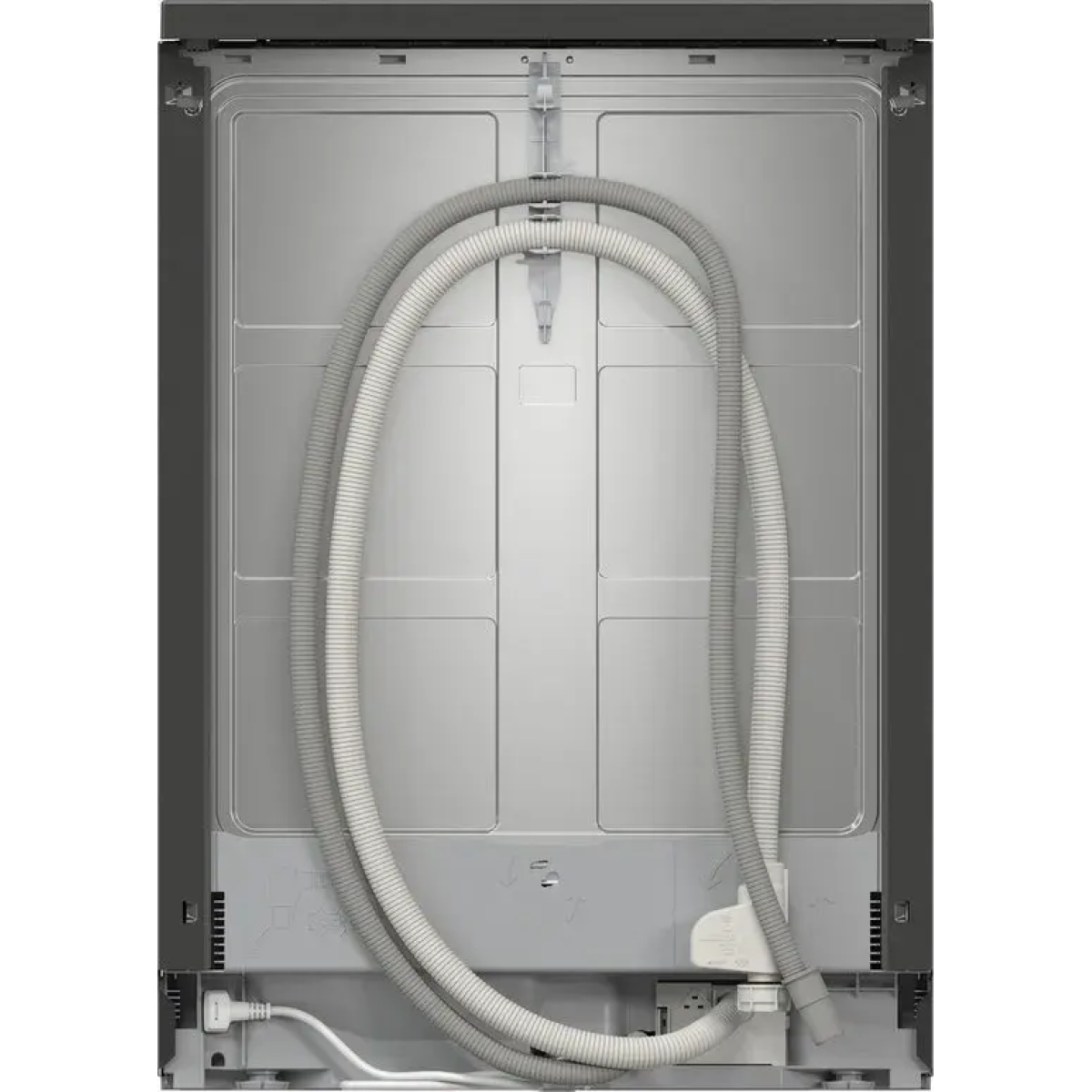 bosch serie 4 sms4emc06e, vrijstaand, volledige grootte (60 cm), zwart, grijs, knoppen, 1,75 m