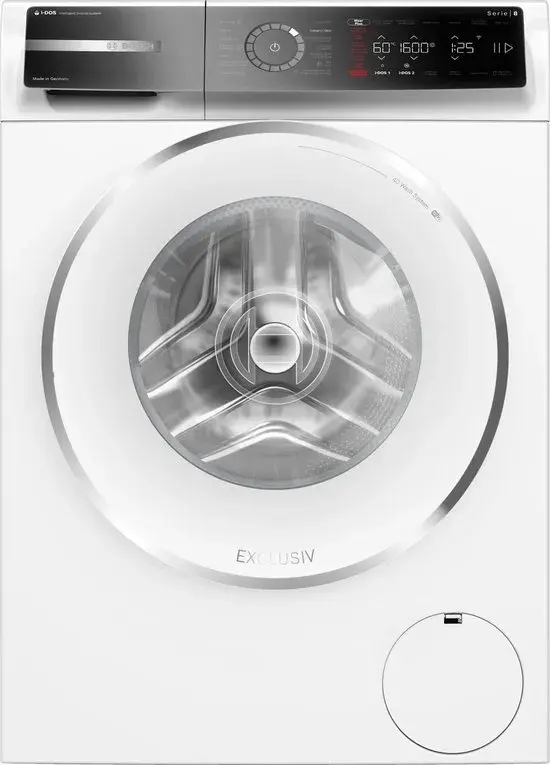 Bosch Serie 8 WGB266A9FG wasmachine Voorlader 11 kg 1600 RPM Wit bosch serie 8 wgb266a9fg wasmachine voorlader 11 kg 1600 rpm wit
