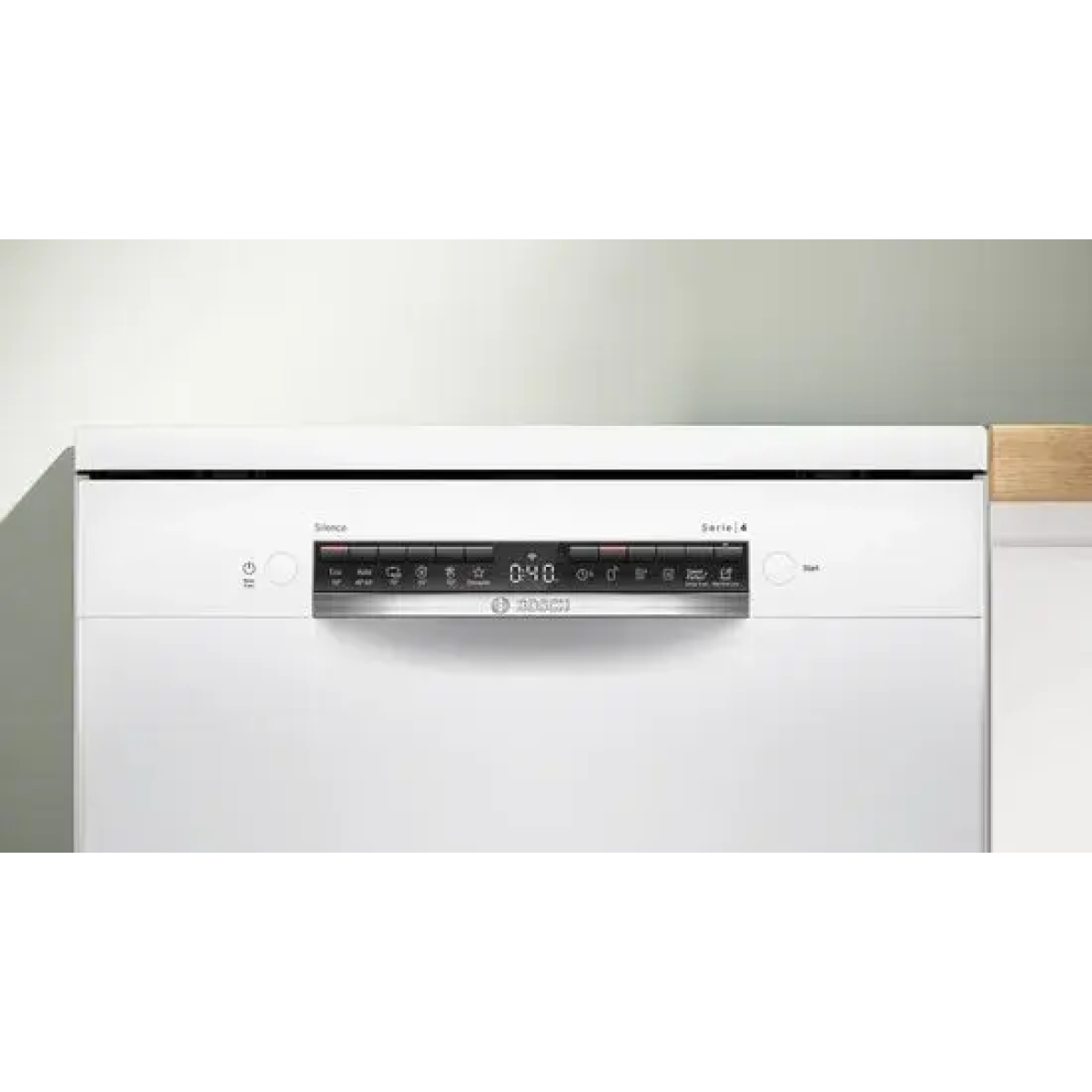 bosch sms4htw00e - serie 4 - vaatwasser - vrijstaande vaatwasser - 60 cm - stil - wit - home connect