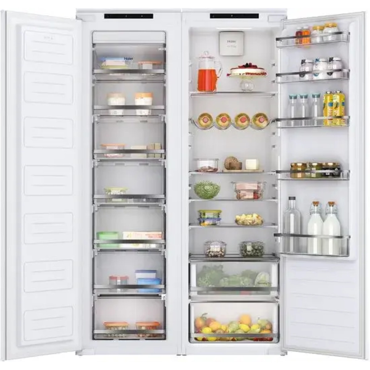 haier hato 174 de no frost inbouwvriezer 178 cm sleepdeur systeem - e-200l