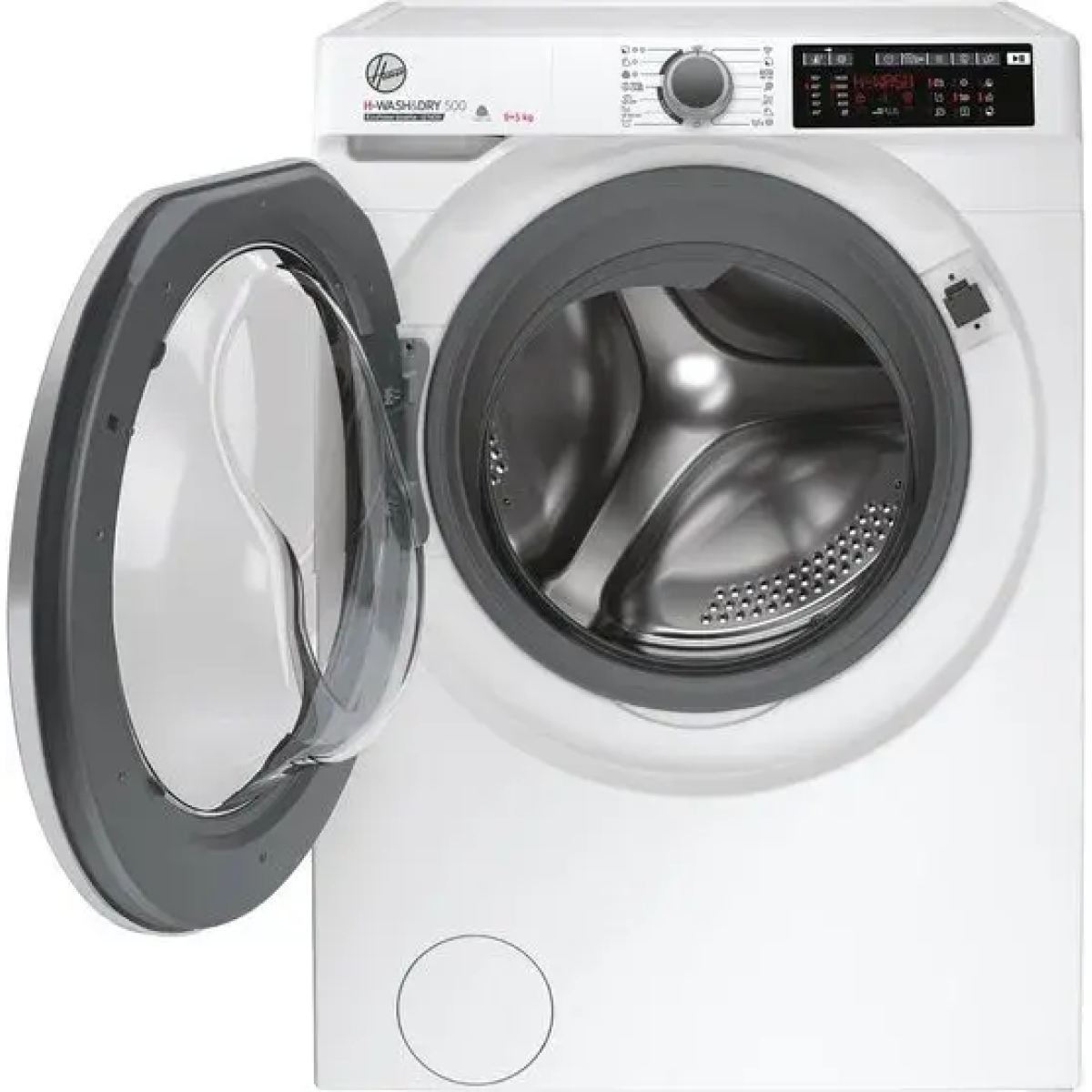 hoover hd 495ambs/1-s wasmachine – 9 kg – 1400 rpm – energieklasse a – stoomfunctie – wifi & app bediening