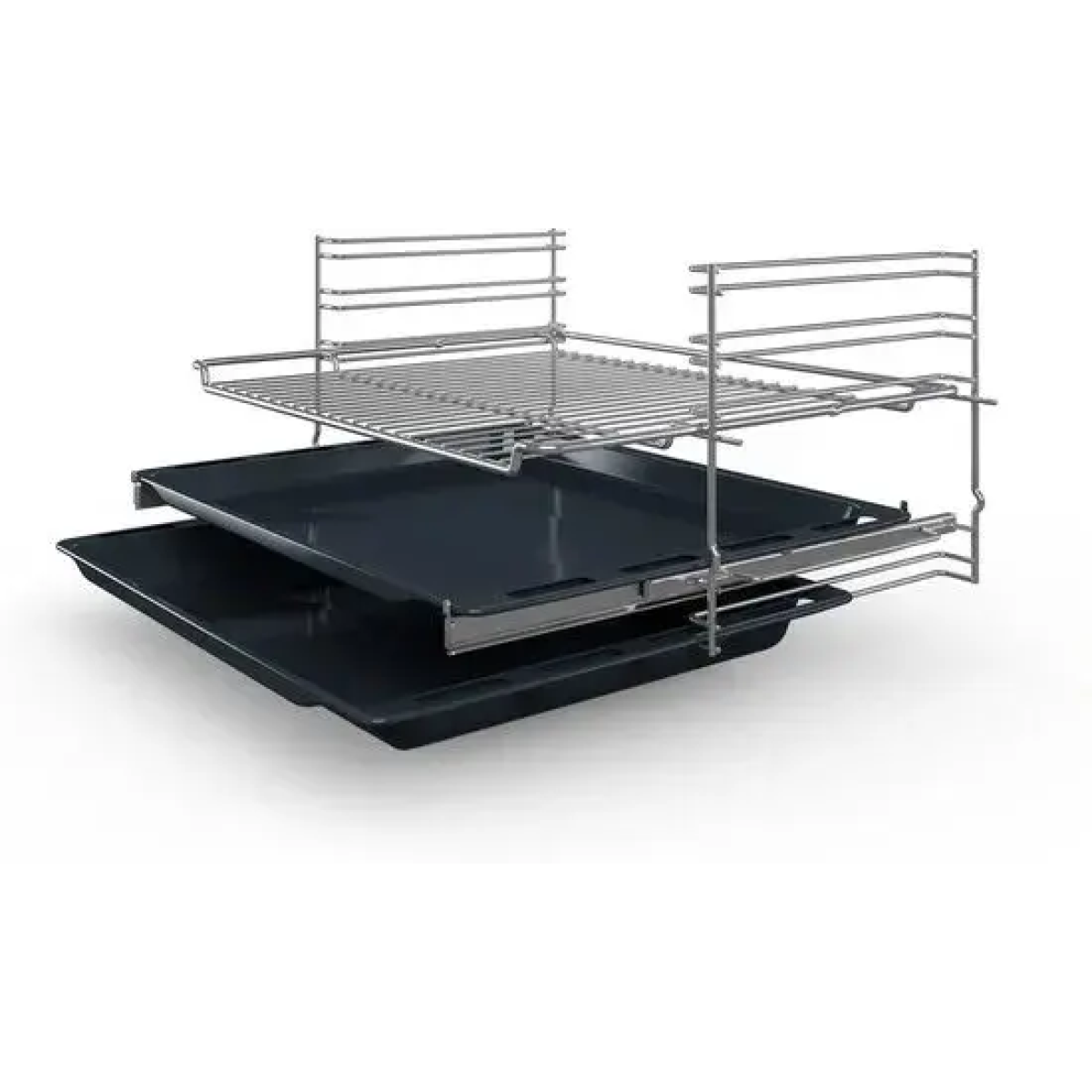 inbouwoven 66l 60cm ecoclean rvs - bosch - hbf154es0
