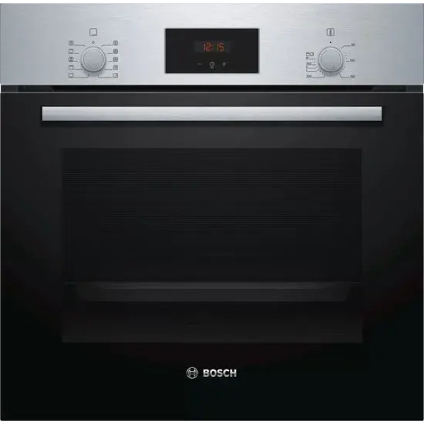 inbouwoven 66l 60cm ecoclean rvs - bosch - hbf154es0