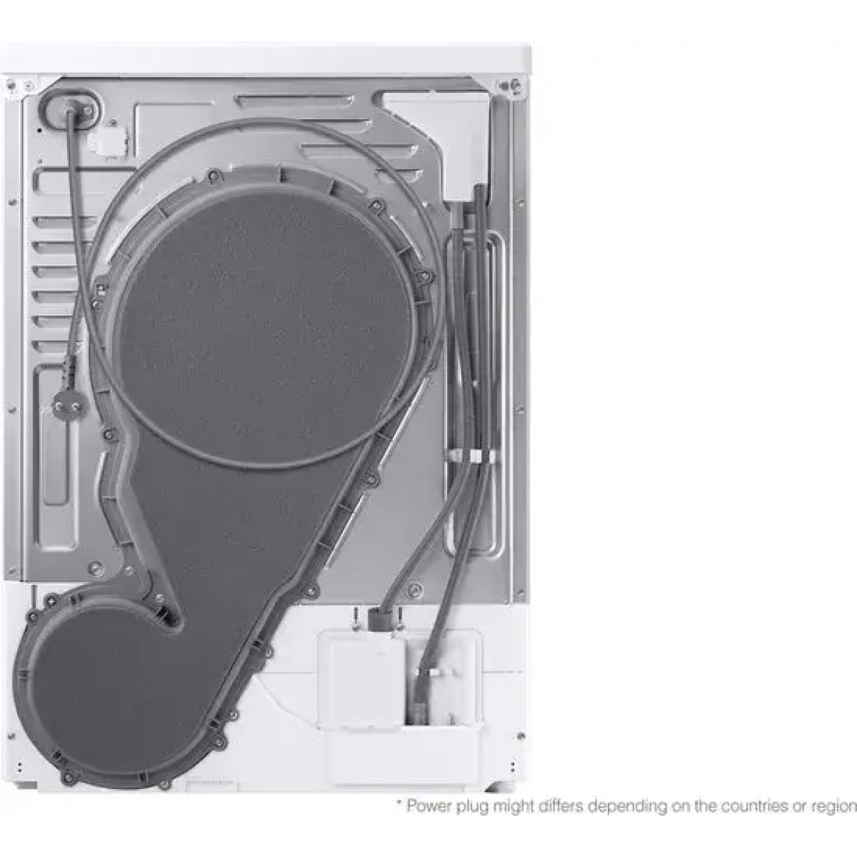 samsung dv90dg6845lh, vrijstaand, voorlader, warmtepomp, wit, draaiknop, touch, rechts