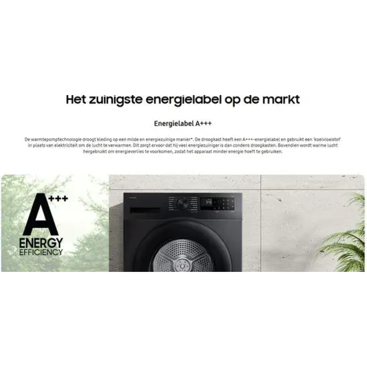samsung dv9udg52a0aben - wasdroger 9 kg | optimaldry | ai control | hygiene care | smartthings | wifi