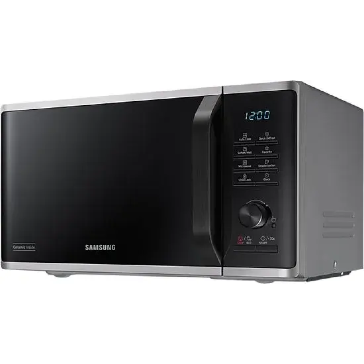 samsung ms23b3515as/en - solo-magnetron - 800w - zilver - quick defrost