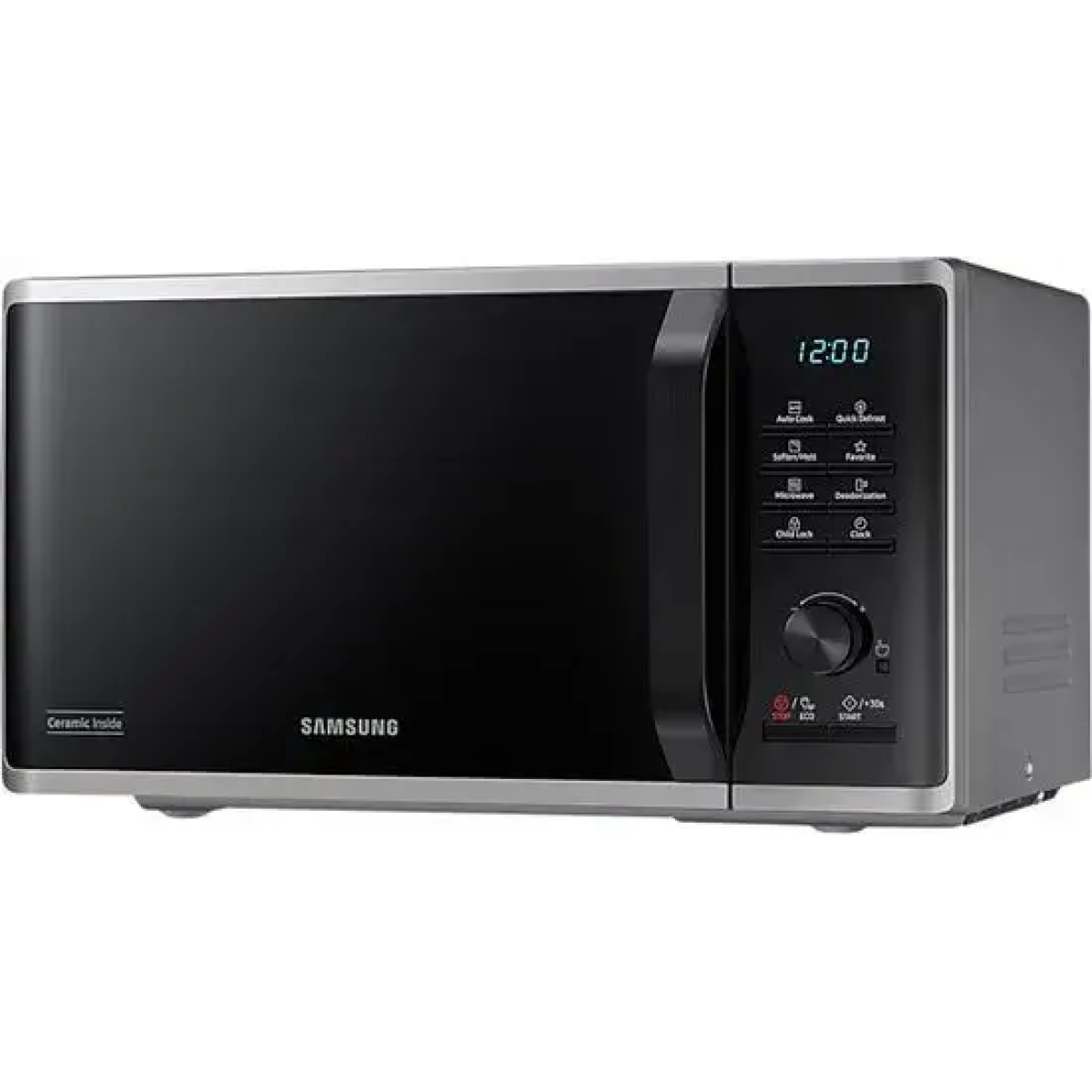 samsung ms23b3515as/en - solo-magnetron - 800w - zilver - quick defrost
