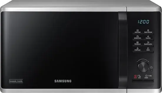 Samsung MS23B3515AS/EN - Solo-magnetron - 800W - Zilver - Quick Defrost samsung ms23b3515as/en - solo-magnetron - 800w - zilver - quick defrost