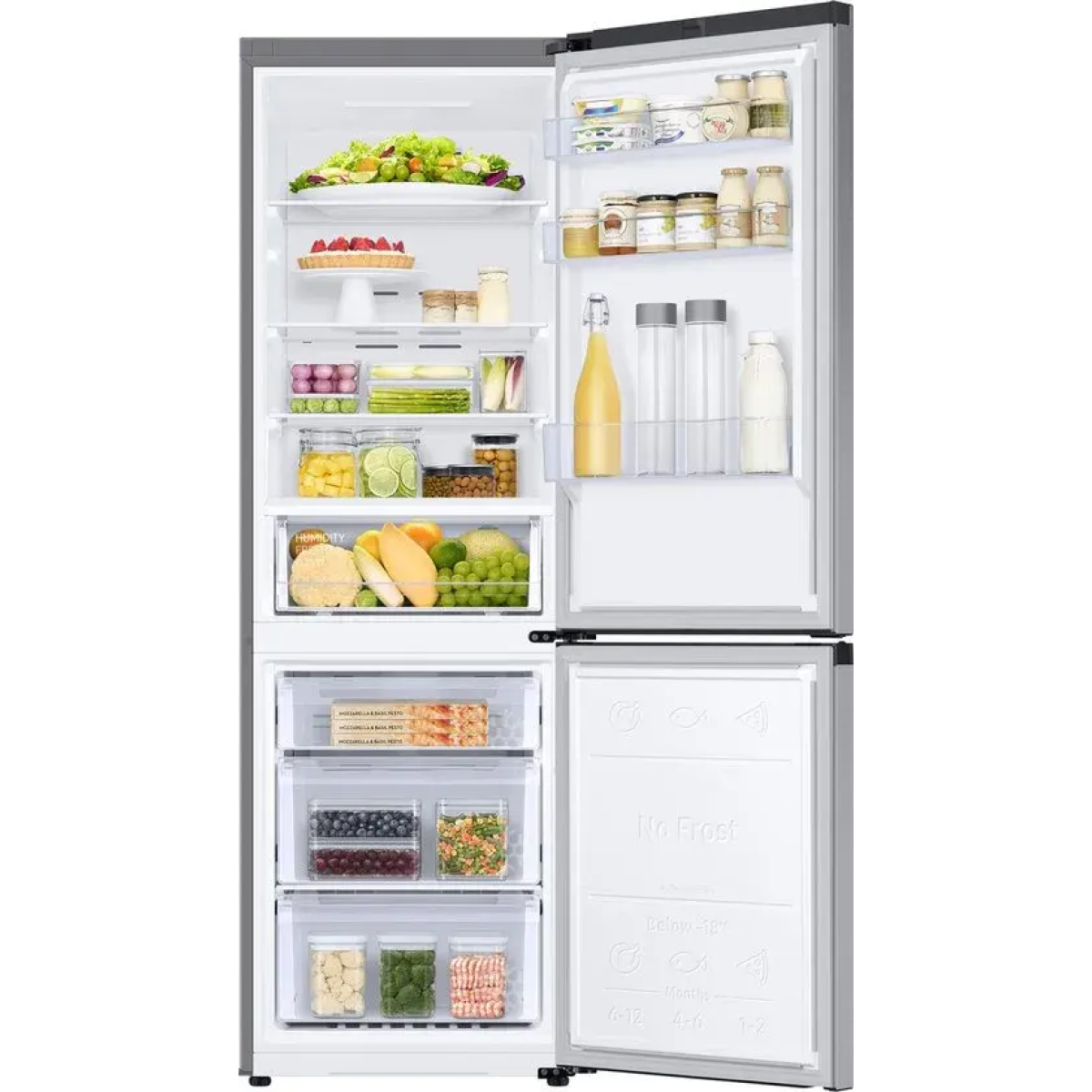 samsung rb34c600csa - koelvriescombinatie - zilver