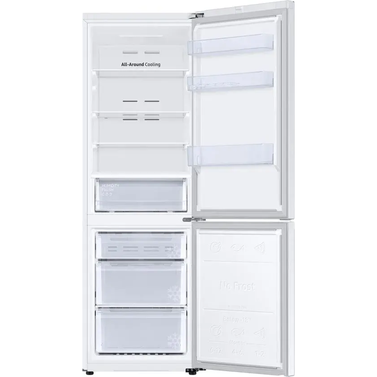 samsung rb34c670dww - koel-vriescombinatie - wit- met wi-fi
