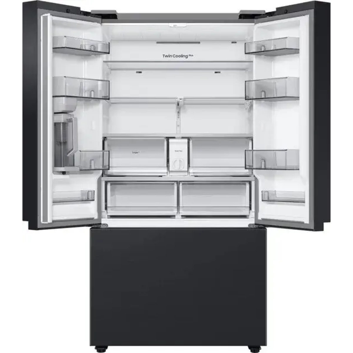 samsung rf24bb620eb1 - amerikaanse koelkast - french door - zwart