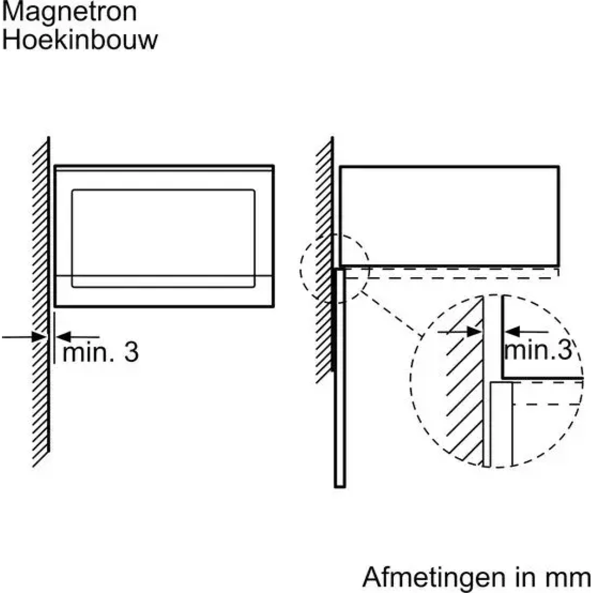 siemens be555lmb1 - iq500 - inbouwmagnetron - 59x38 cm - 25 l - zwart - eenvoudig te reinigen met hydrolyse