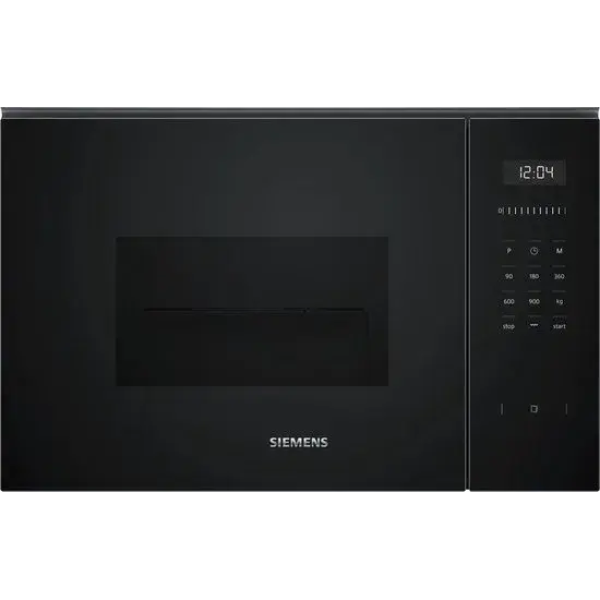 siemens be555lmb1 - iq500 - inbouwmagnetron - 59x38 cm - 25 l - zwart - eenvoudig te reinigen met hydrolyse