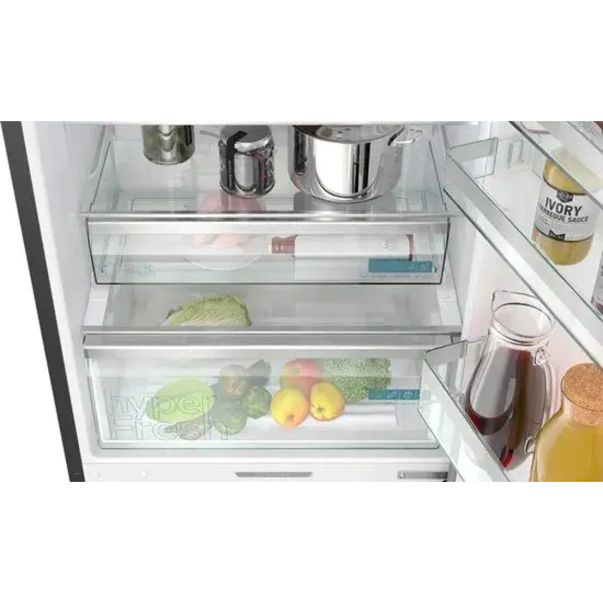 siemens iq500 kg49n4xaf koel-vriescombinatie vrijstaand 440 l zwart
