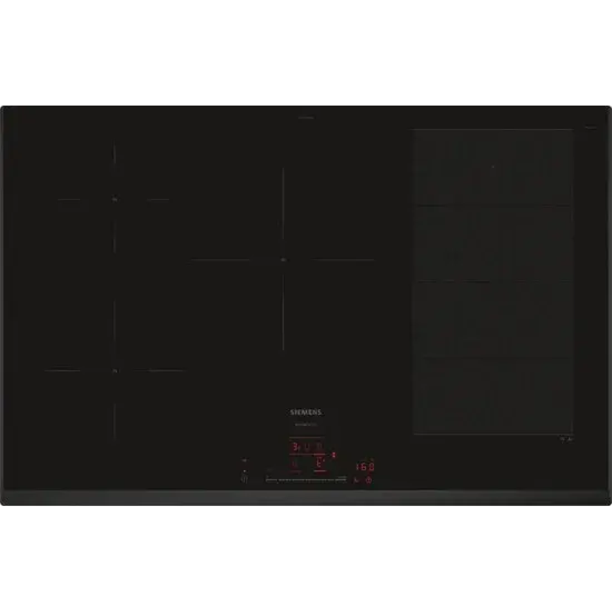 siemens iq700 ex851hvc1m kookplaat zwart ingebouwd 80 cm inductiekookplaat zones 5 zone(s)