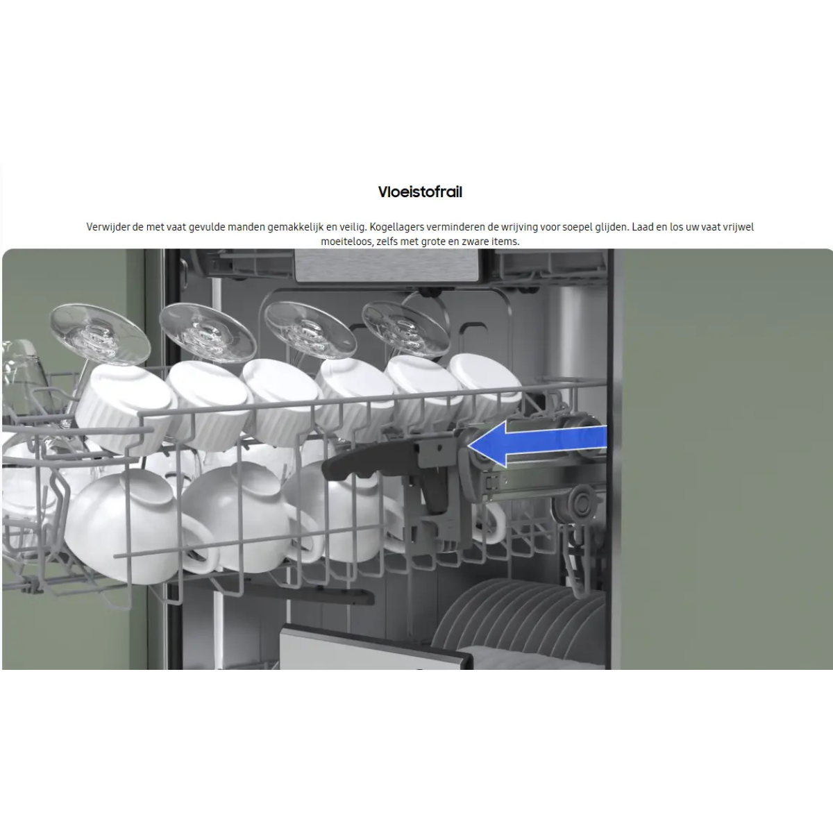 samsung dw70h73ycfr vrijstaand vaatwasser 60cm inox grijs energielabel c 14 couverts - afbeelding 5