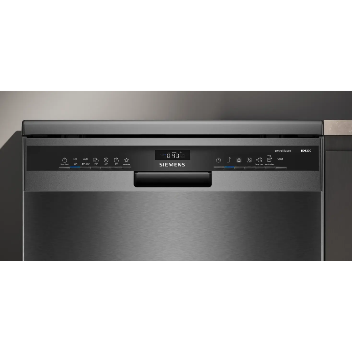 siemens sn23ec05me iq300 vrijstaand vaatwasser 60cm - anti vingerafdrukstaal geborsteld zwart - b - afbeelding 4