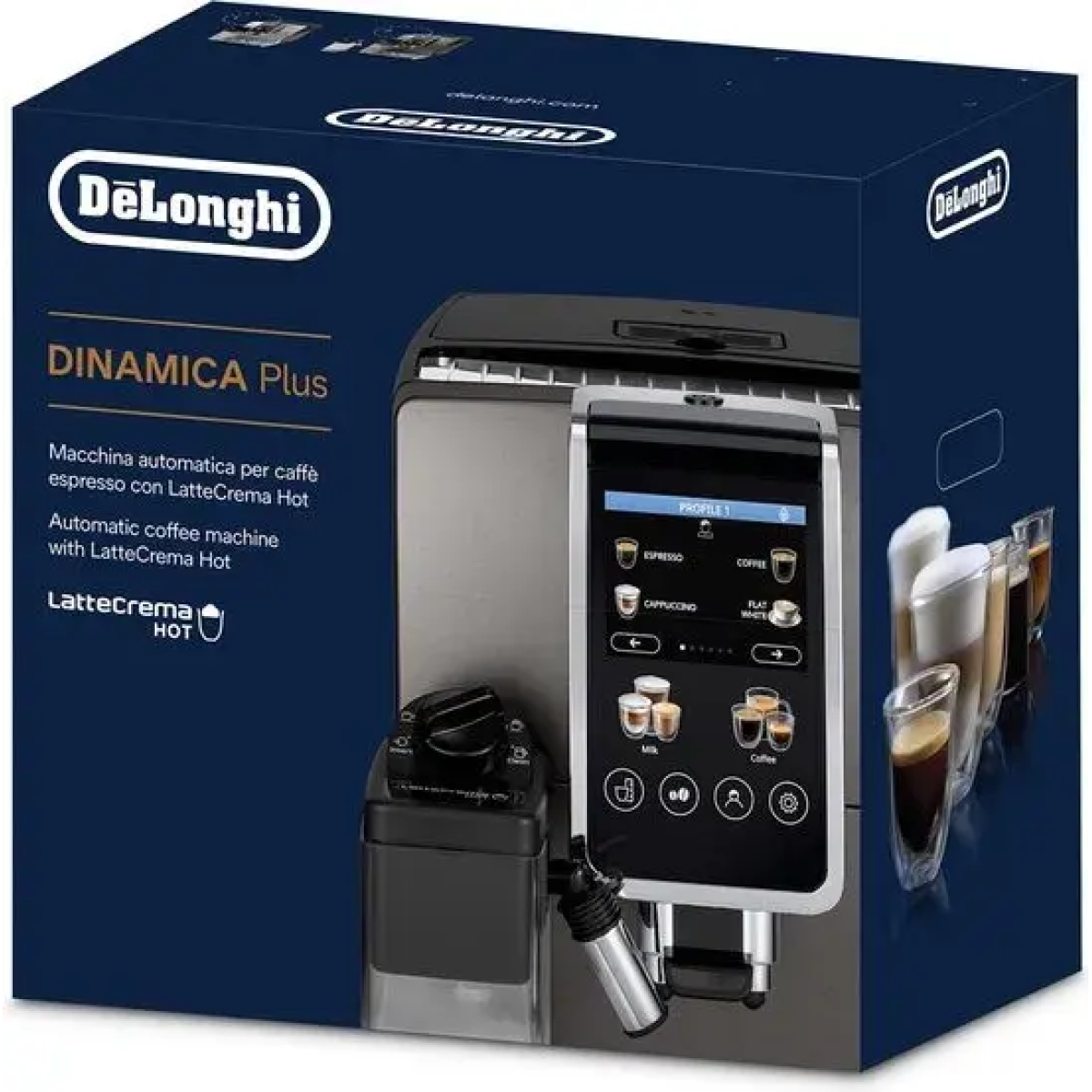 de'longhi dinamica plus ecam380.85.sb - volautomatische espressomachines